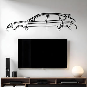 Subaru Impreza WRX STI GR Classic Metal Silhouette