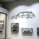 Subaru Impreza WRX STI GR Classic Metal Silhouette