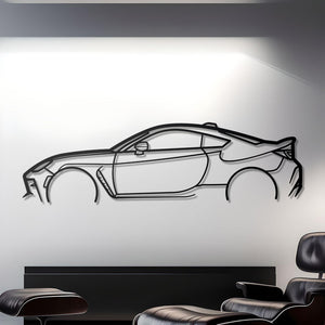 2023 Toyota GR86 Detailed Metal Car Silhouette