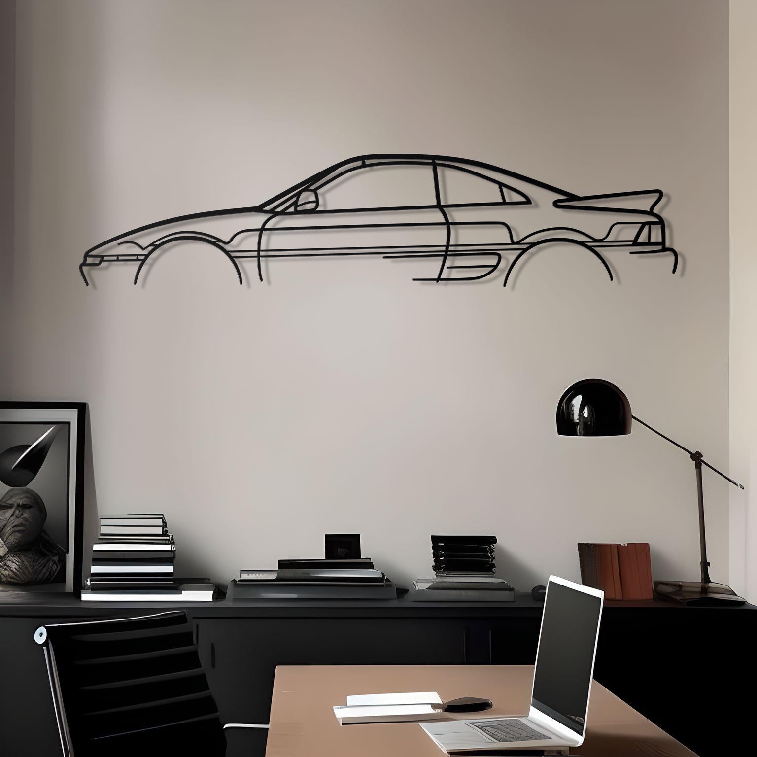 Toyota MR2 Classic Metal Silhouette