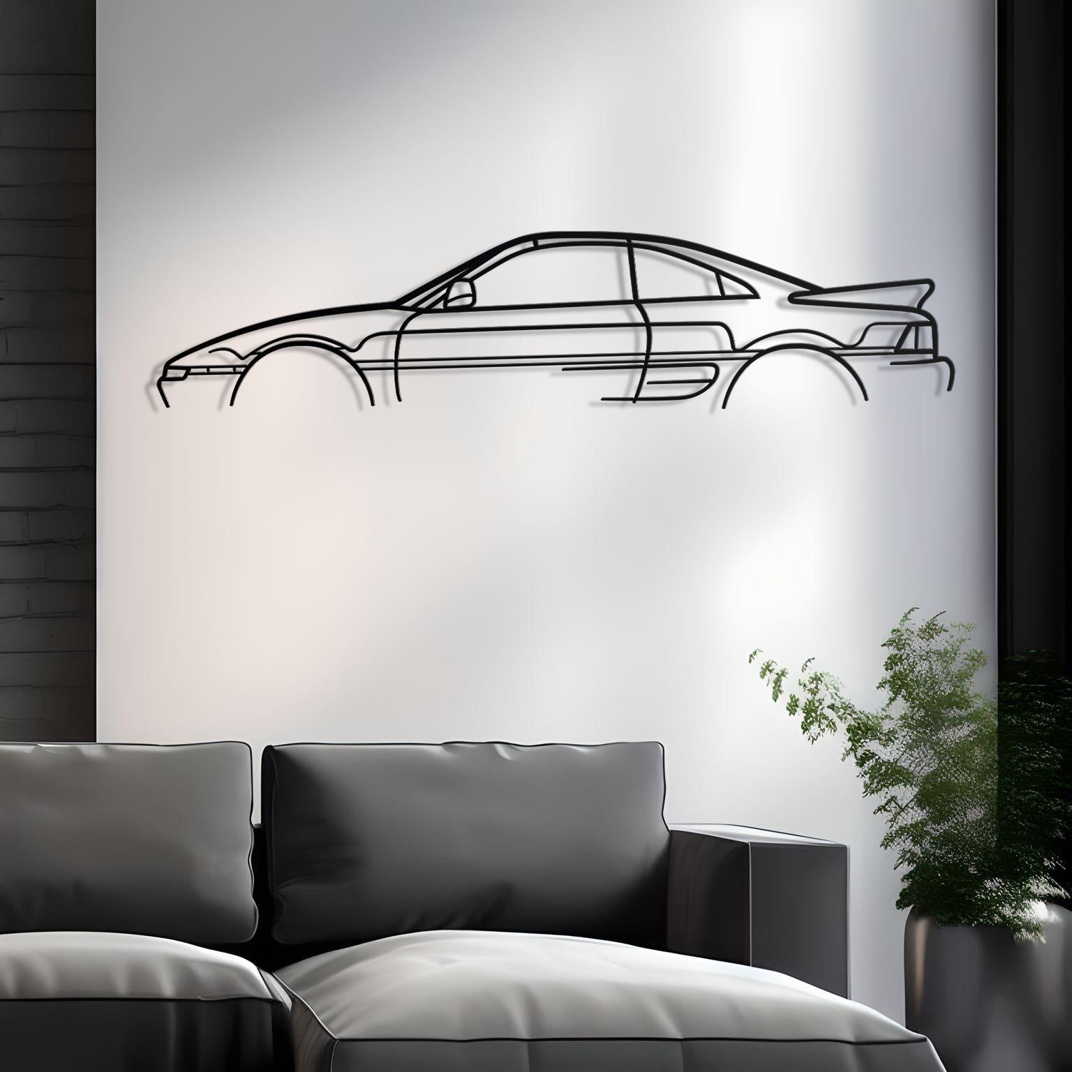 Toyota MR2 Classic Metal Silhouette