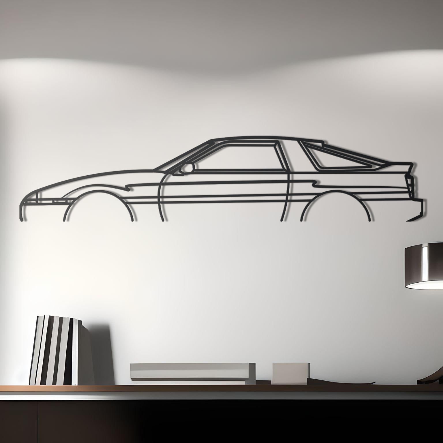 1988 Toyota Supra Metal Wall Art