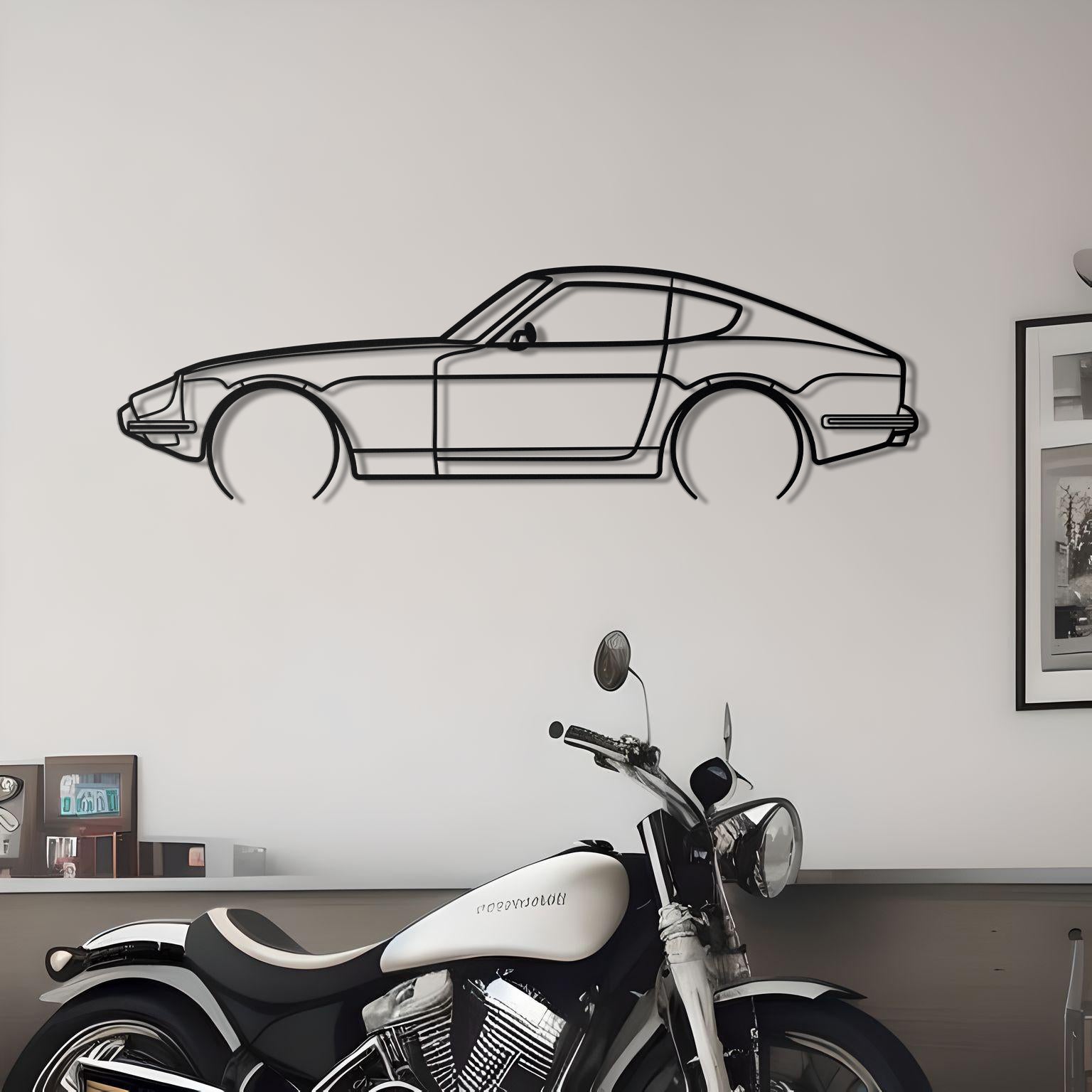 1969 Datsun 240Z Metal Silhouette