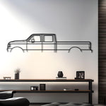 1990 Ford F-350 Detailed Metal Silhouette