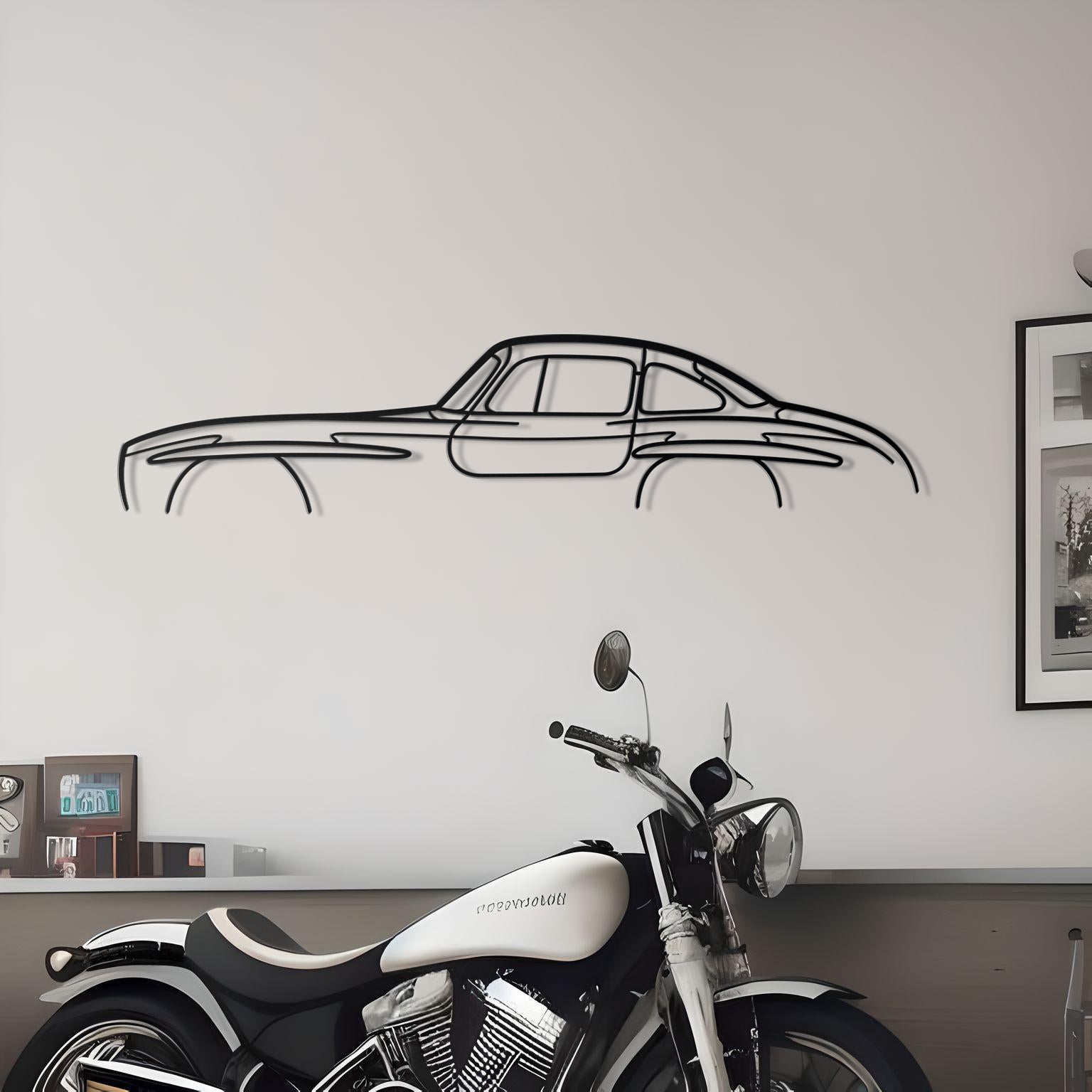 Mercedes 300 SL Classic Metal Silhouette