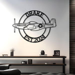 P-51 Custom Name Detailed Metal Silhouette