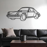 1978 Porsche 911 Targa Diagonal Metal Silhouette