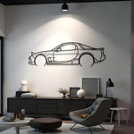 1993 Mazda RX-7 FD Detailed Metal Car Silhouette
