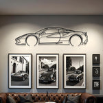 Ferrari F8 Metal Silhouette