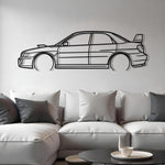 2002 Subaru WRX Metal Silhouette