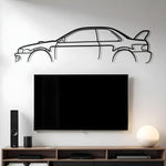 Subaru WRX STI B22 Classic Metal Silhouette