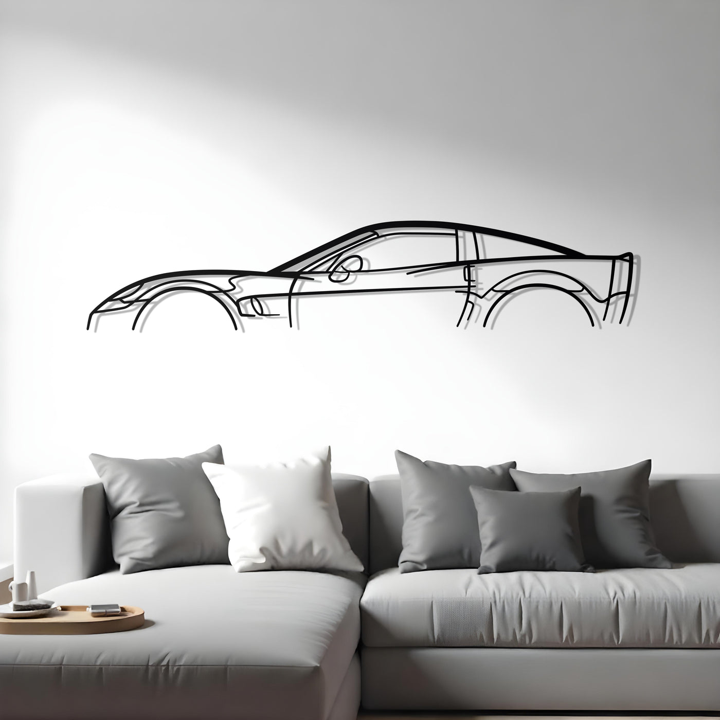 Corvette C6 ZR1 Classic Metal Silhouette